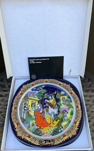 Christmas wall plate - wall, bjorn