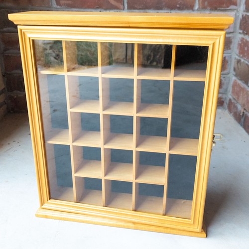 Wood curio cabinet - wood, trinket