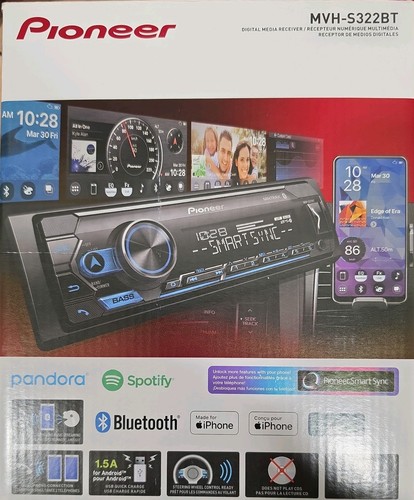 Pioneer mvh s322bt - mvh-s322bt, digital