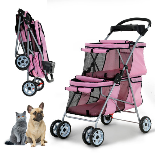 Double pet stroller - stroller, for