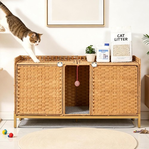 Double cage cat litter - cage,