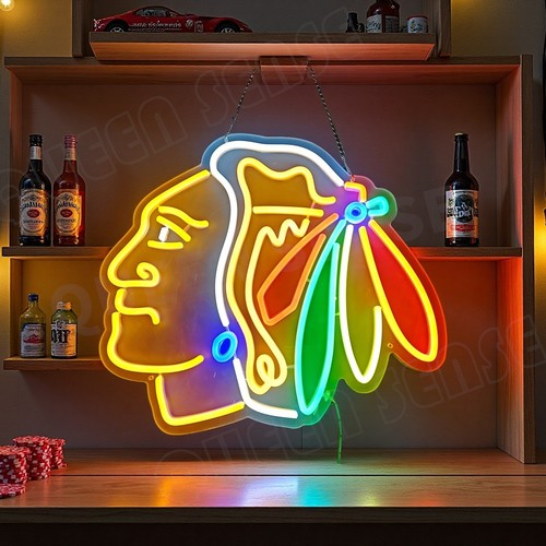 Chicago blackhawks led neon - chicago,