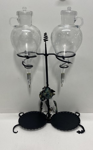 Vintage wrought iron wine - wrought,