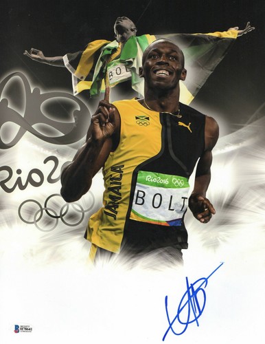 Wow usain bolt signed - l@@k,