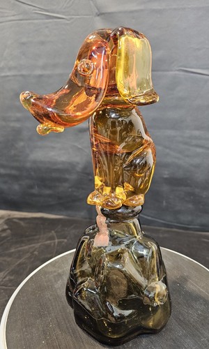 Vtg murano glass amber - vtg,