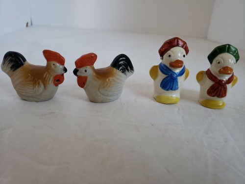 Two sets vintage salt - of,