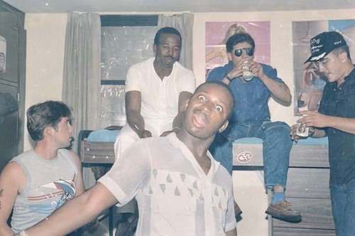 1980s college guys - bunk, beds