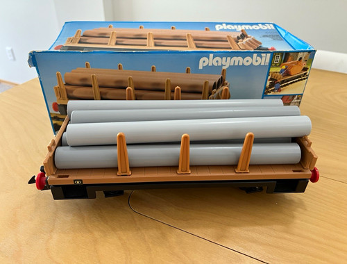 Playmobil flat car pipe - flat,