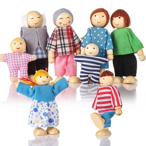 Wooden doll house - wooden, 8