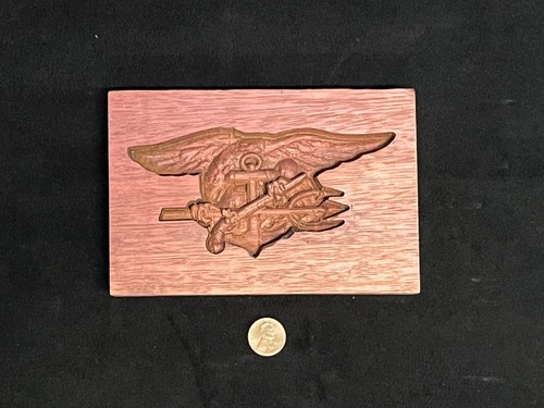 Carved wood navy - u.s., seal