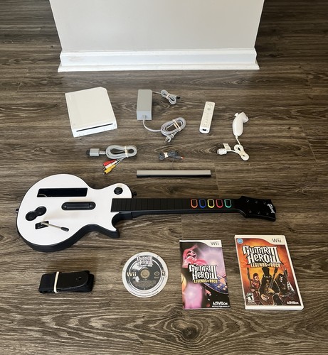 Nintendo wii guitar - guitar, hero