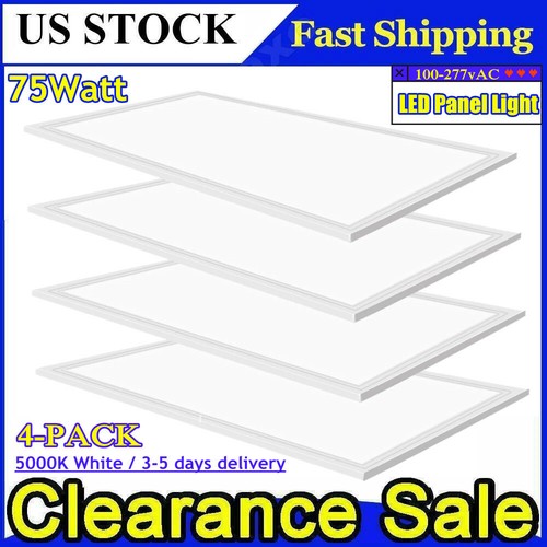 4pack led panel light 2x4 - 2x4, 75w