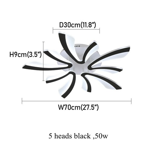 Modern led chandelier shape - led, v-shape