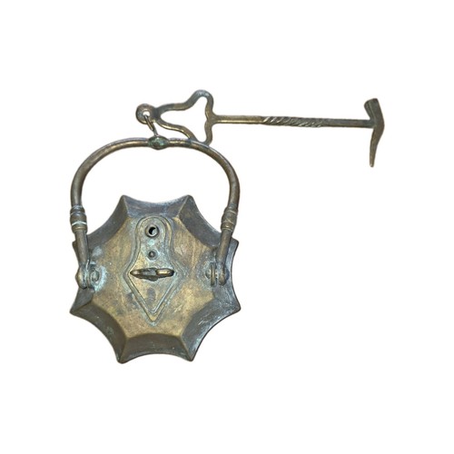 Vtg brass hanging - vtg, miner's