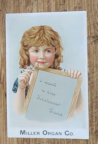 Victorian trade card krakauer - card,
