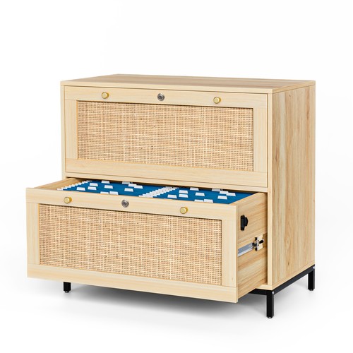 Wide drawers wooden office - drawers,