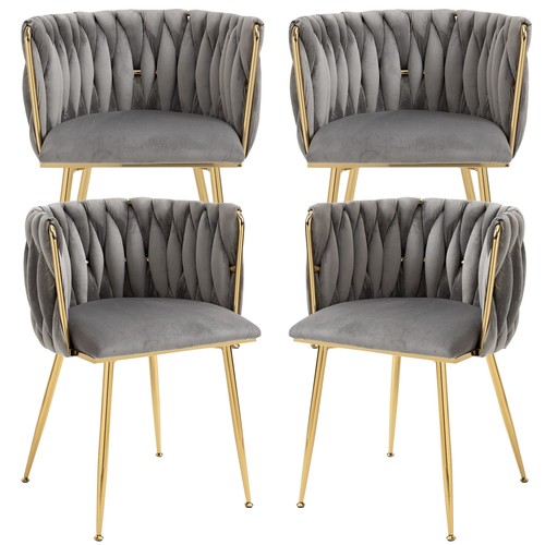 Velvet dining chairs set 4 - dining, of