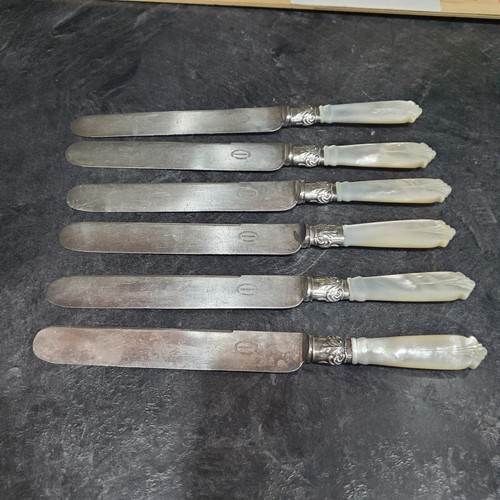Six antique sheffield harrison - antique,