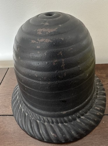 Antique cast iron beehive - iron,