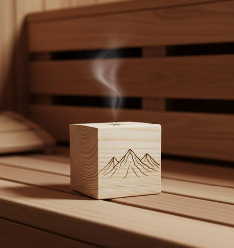 Pine wood sauna - wood, oil