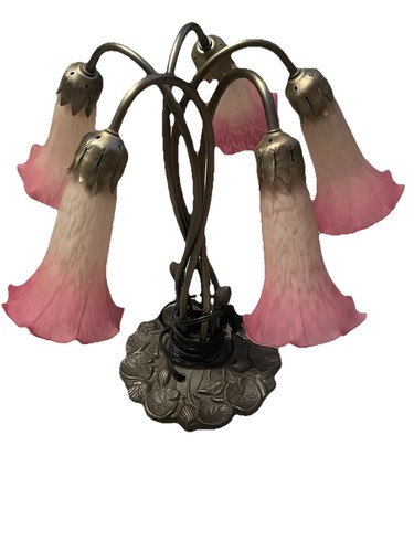 Tiffany style lily lamp - lily,