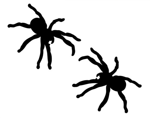 Black clings pcs spider - pcs,