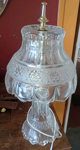 Vintage clear glass - clear, crystal