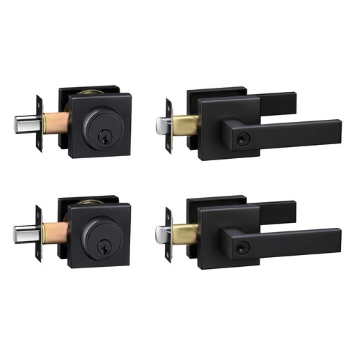 Front door lock - front, set,keyed