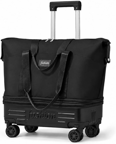 Rolling duffle bag with - rolling,