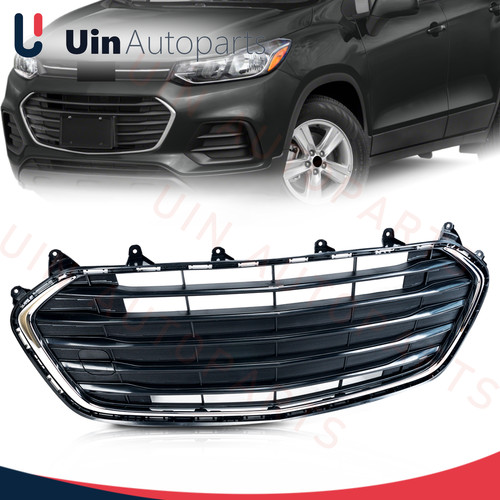 Chrome black front bumper - chrome,