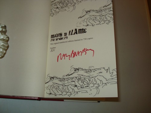 Signed ray bradbury match - signed,