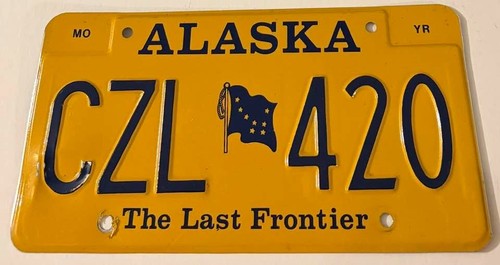 Alaska license plate czl 420 - alaska,