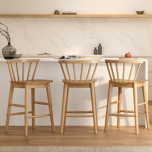 Wood bar stools set - bar, of