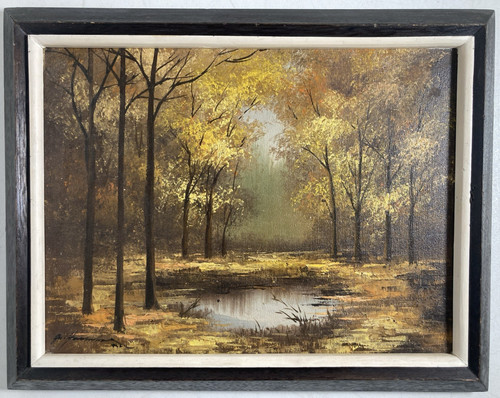 Vintage original oil - oil, painting