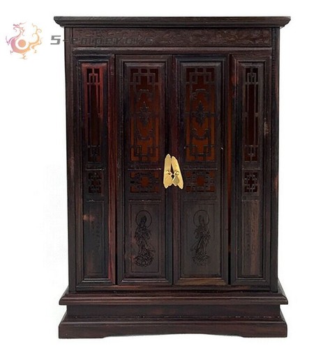 Wood guan yin buddhist - guan,