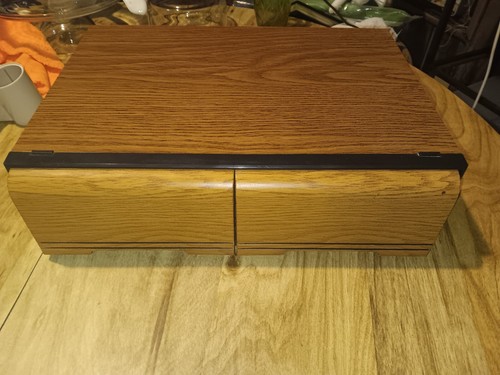 Wood grain vhs tape - vhs, storage