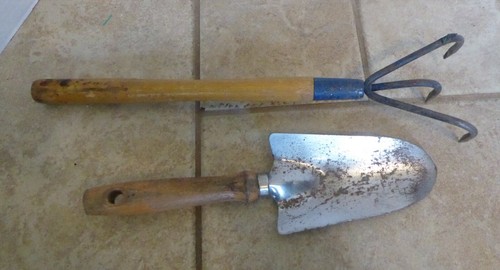 Vintage wood handled - vintage,