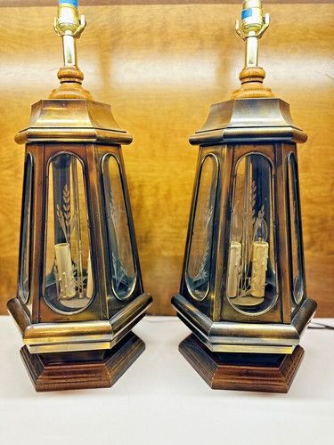 Vintage pair large brass - brass, with