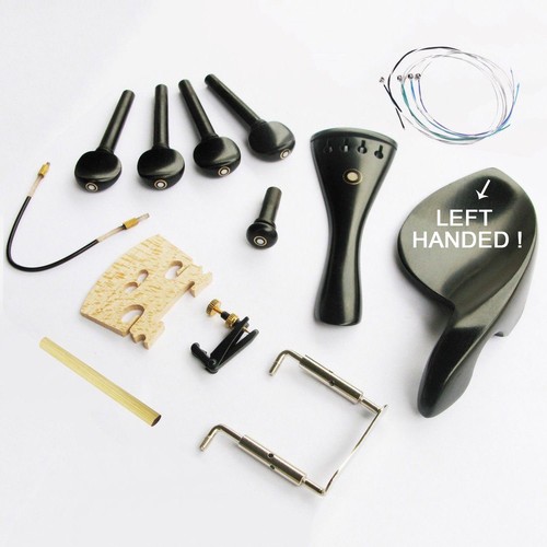 Left handed violin ebony - left,