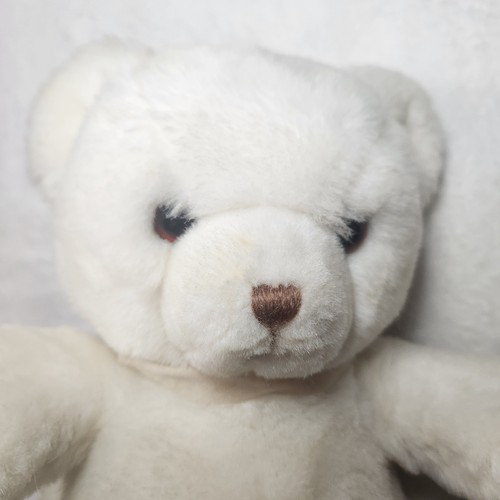 Vintage 1983 gund white teddy - vintage,