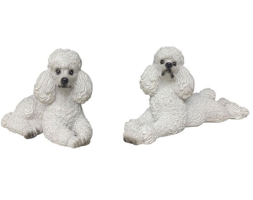 Miniature poodle figurines - miniature,