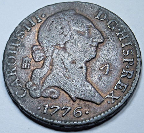 1776 spanish copper - 1776,