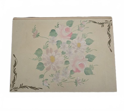 Vintage wooden floral hand - vintage,