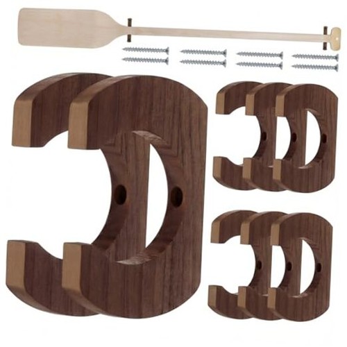 Wooden kayak paddle holder - paddle,