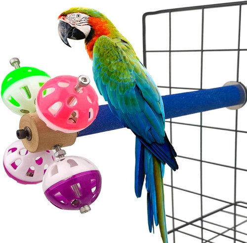Perch toy with rotating balls - rotating,