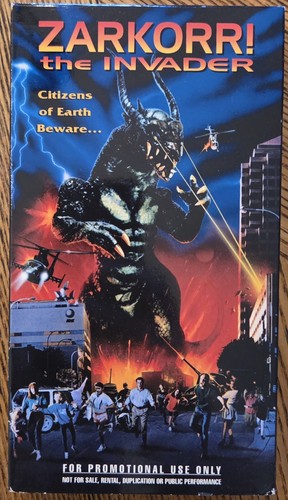 Zarkorr the invader vhs rare - zarkorr!,
