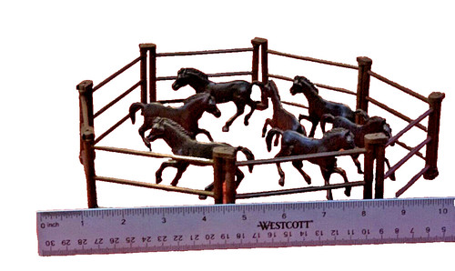 Vintage thin black horses - thin,