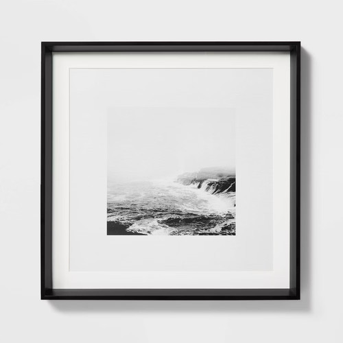 Foggy shore framed - 20",
