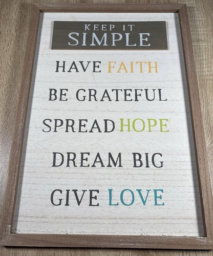 Keep simple inspirational - simple,