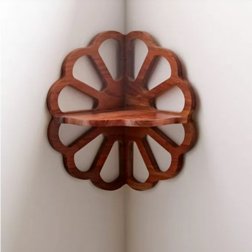 Designer wall shelf wood